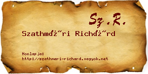 Szathmári Richárd névjegykártya